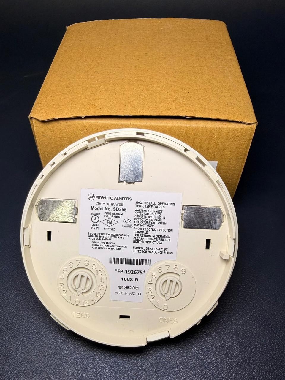 Fire-Lite SD355 Photoelectric Addressable Smoke Detector -Honeywell