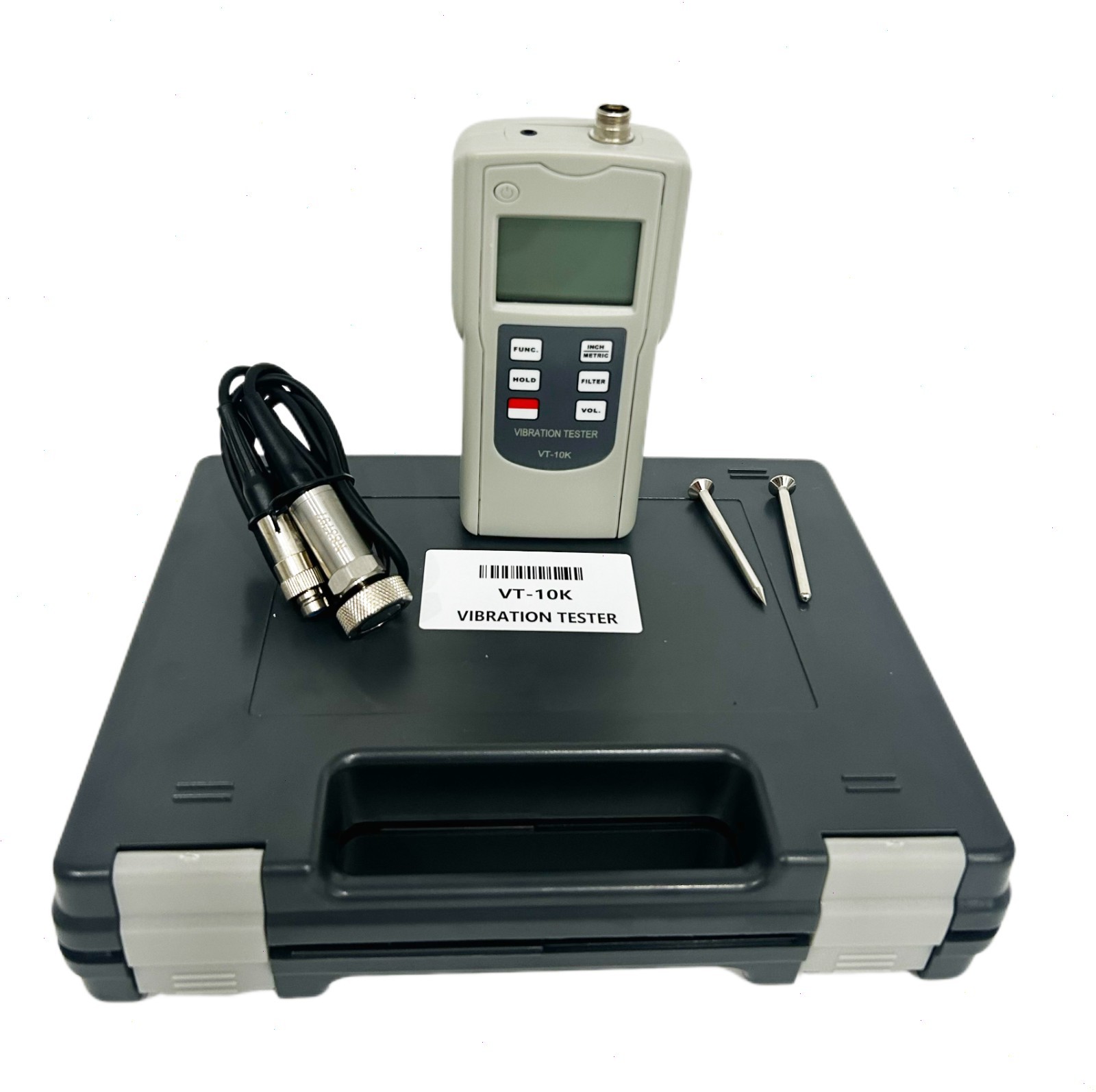 Digital Vibration Tester with Measurement Range Acceleration 0.1~400.0 m/s² Peak