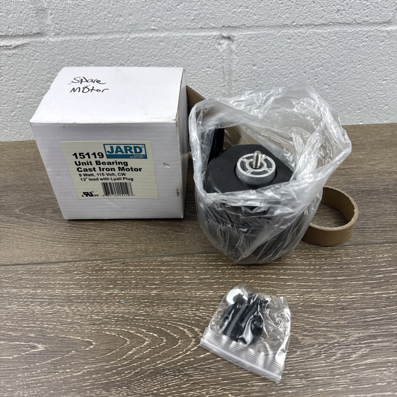 Jard Unit Bearing Motor 15119 9W 115V 50/60Hz Clockwise Rotation 1500RPM