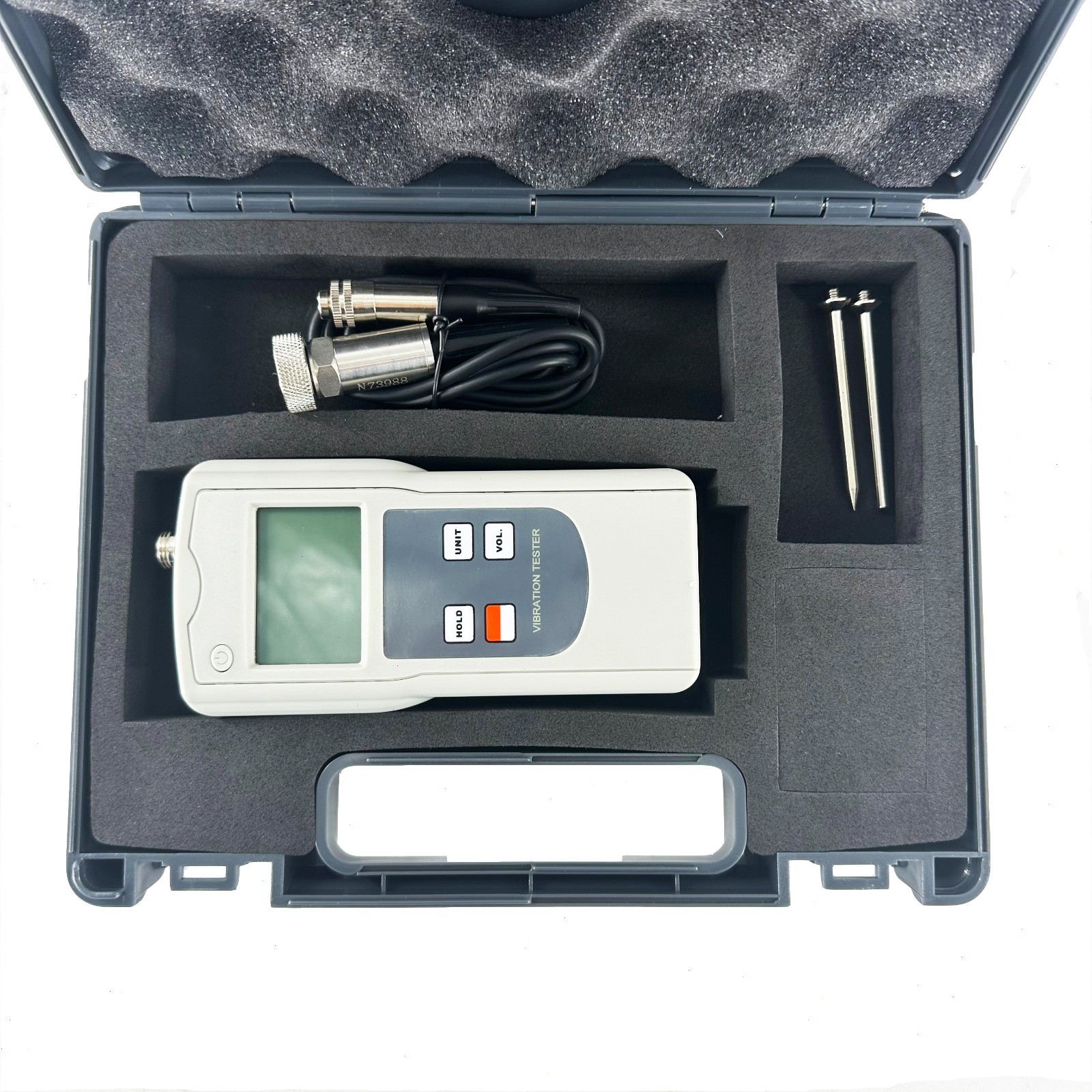 Handheld Vibration Analyzer with Velocity 0.1-400.0 mm/s Software and USB Cable