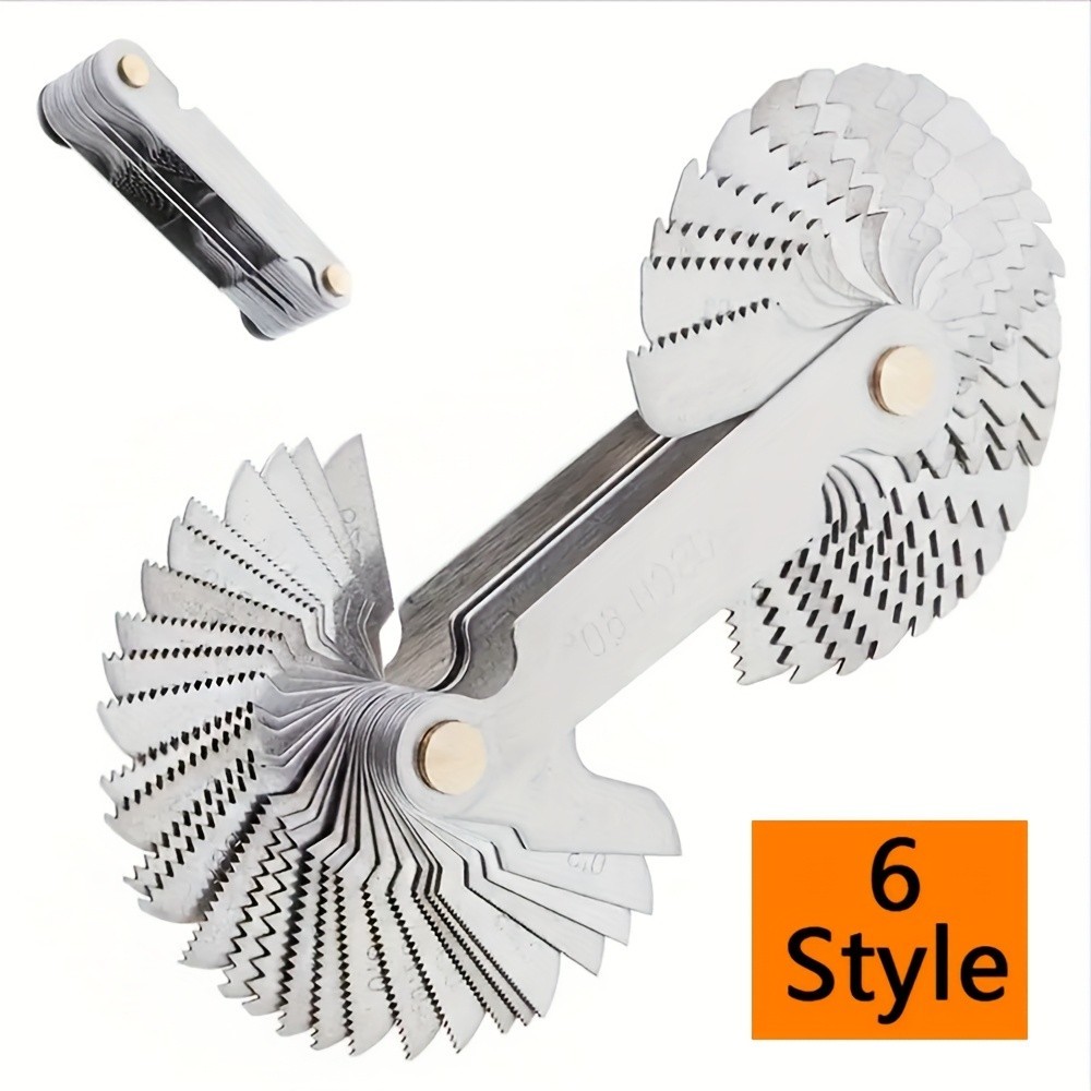 Multi-Size Thread Gauge – Metric & Imperial for Screw Thread Measurement（52pc）