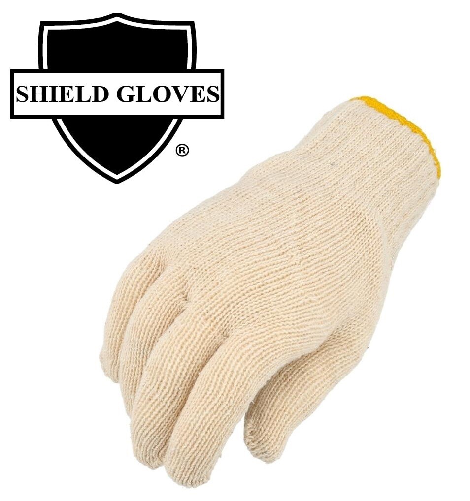 String Knit Poly Cotton Work Gloves for Men’s – 300 Pairs (25 Dozen)