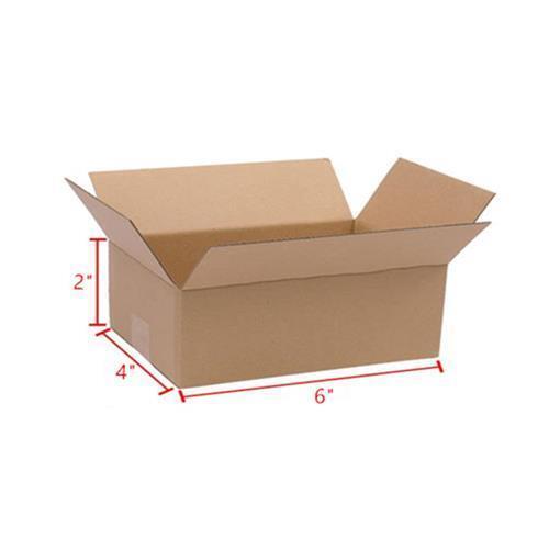 100 6x4x2 Cardboard Paper Boxes Mailing Packing Shipping Box Corrugated Carton