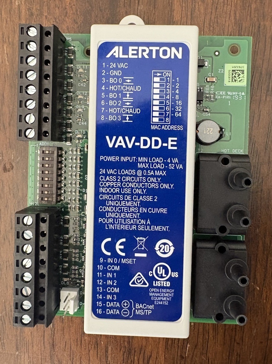 Alerton VAV-DD-E Controller. New In Box.