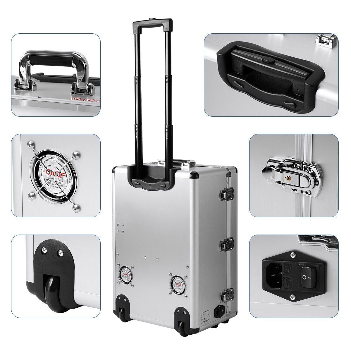 Portable Dental Delivery Unit High-Strength Aluminum Box with Air Compressor