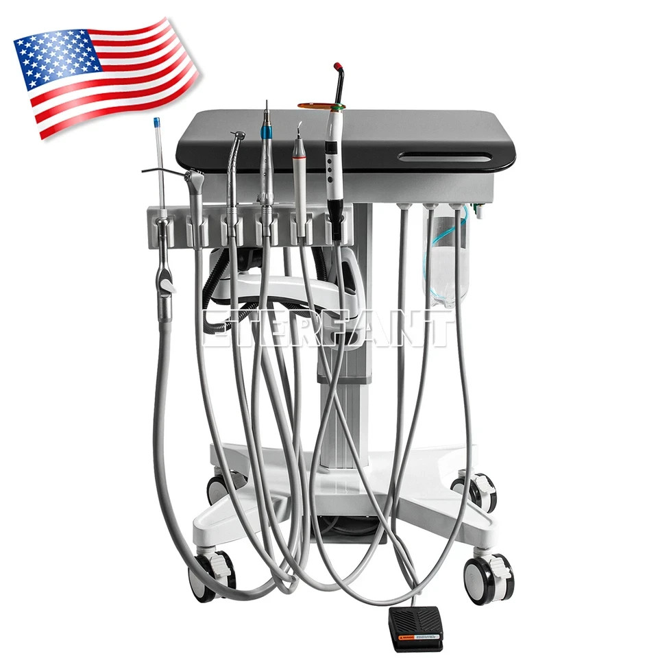 Dental Unit System Air Compressor Curing Light Scales/Delivery Cart Treatment US