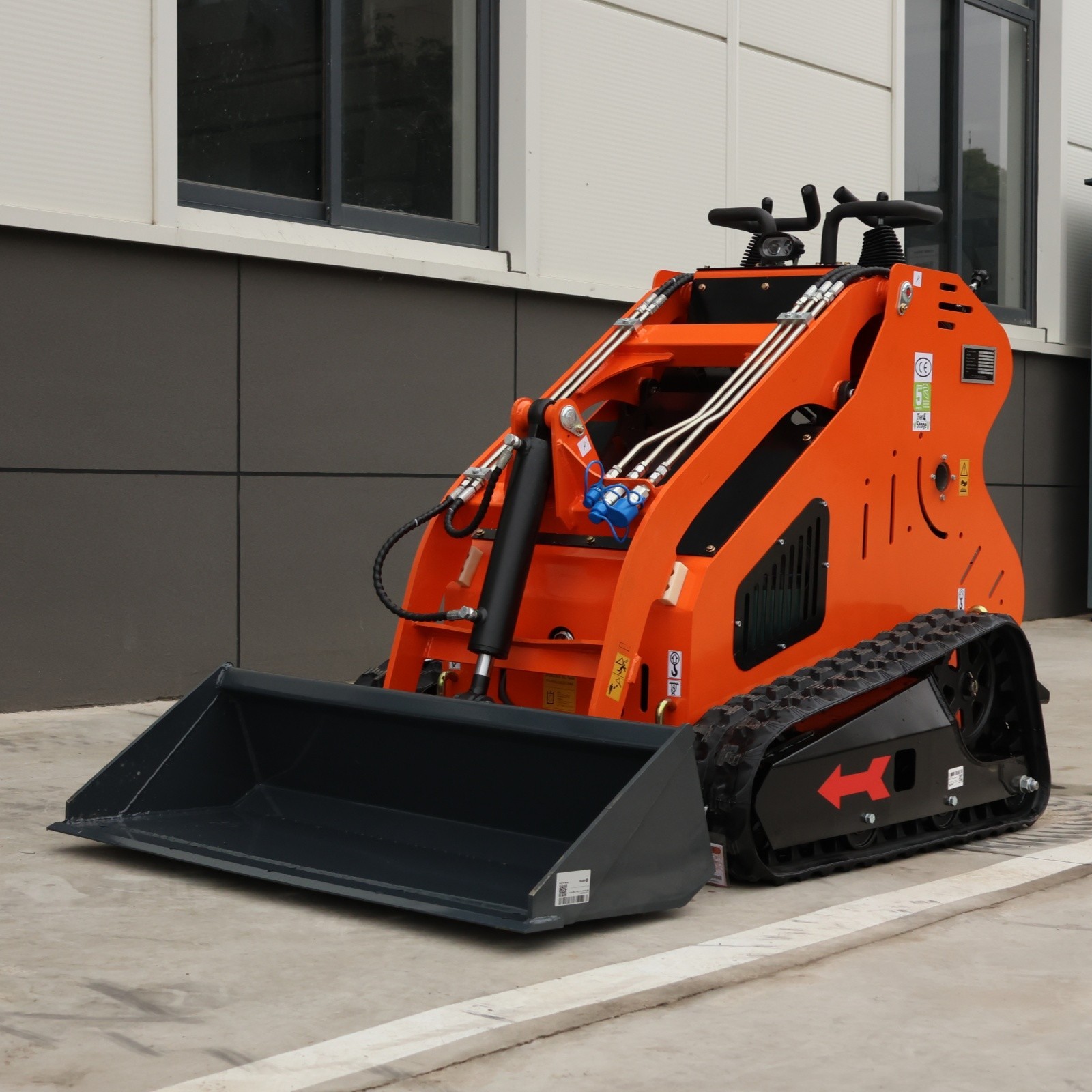 15HP Mini Skid Steer Loader Gasoline Crawler Hydraulic EPA Free Shipping USA
