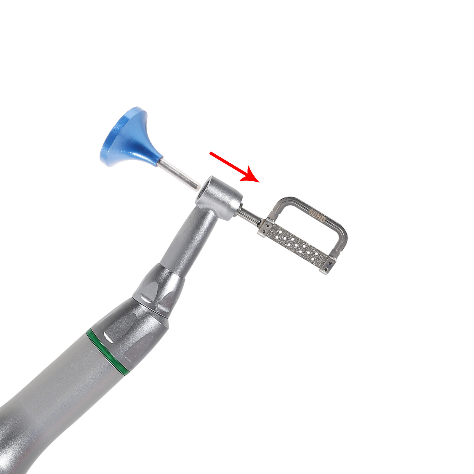 Dental 4:1 Reduction Contra Angle Handpiece 10*Interproximal Strips IPR Set 4/1