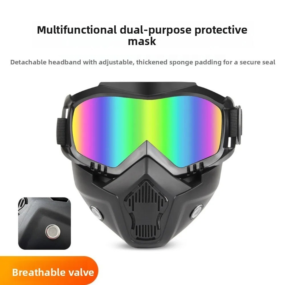 Safety Work Full Face Mask Shield & Goggles, Construction Eye Protection Eyewear