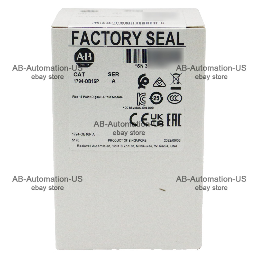 New Sealed 1794-OB16P Allen-Bradley Flex 16 Point Digital Output Module