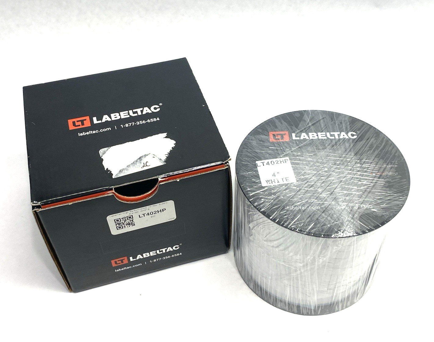 LabelTac LT402HP Pro Model High Perf. 10 Year Vinyl Label WHITE, 4″ x 150’/ROLL