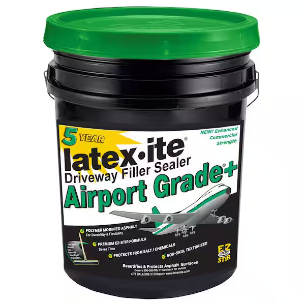 NEW 4.75 Gal. Airport Grade Asphalt Driveway Filler Sealer One-Coat Formula