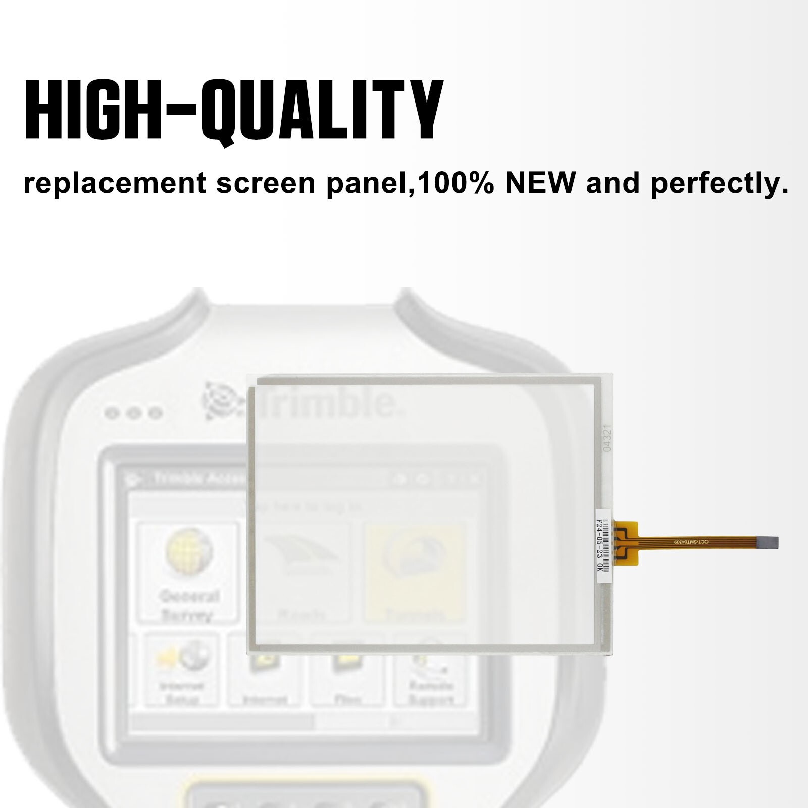 Resistive Touch Screen Digitizer Glass Panel For Trimble TSC3 AMT10476 AMT 10476