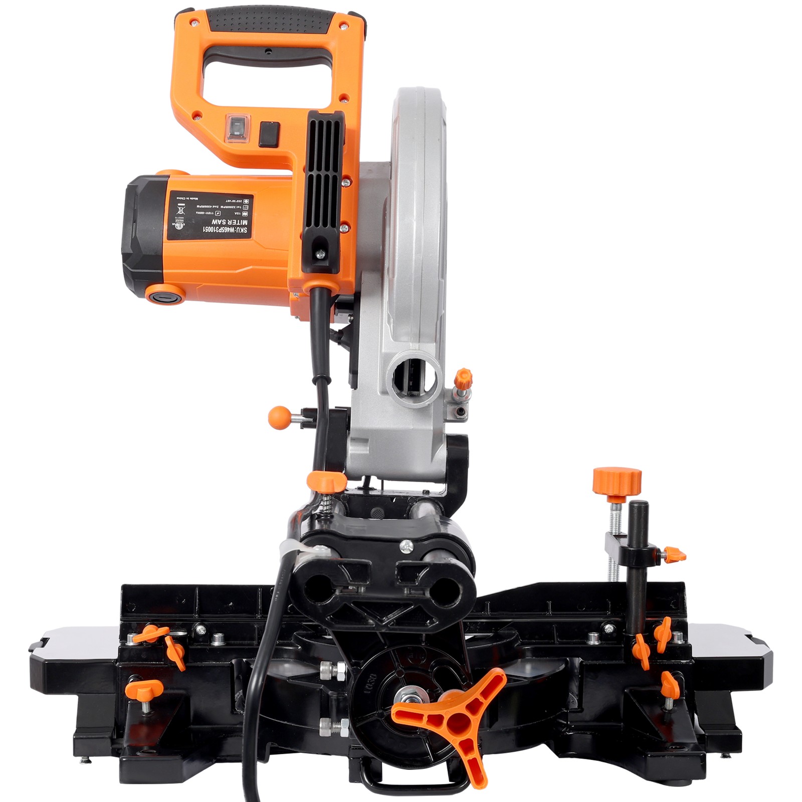 10in Single Bevel 2 Speed Sliding Miter Saw,5000/3200 RPM,3.5x13in Cutting
