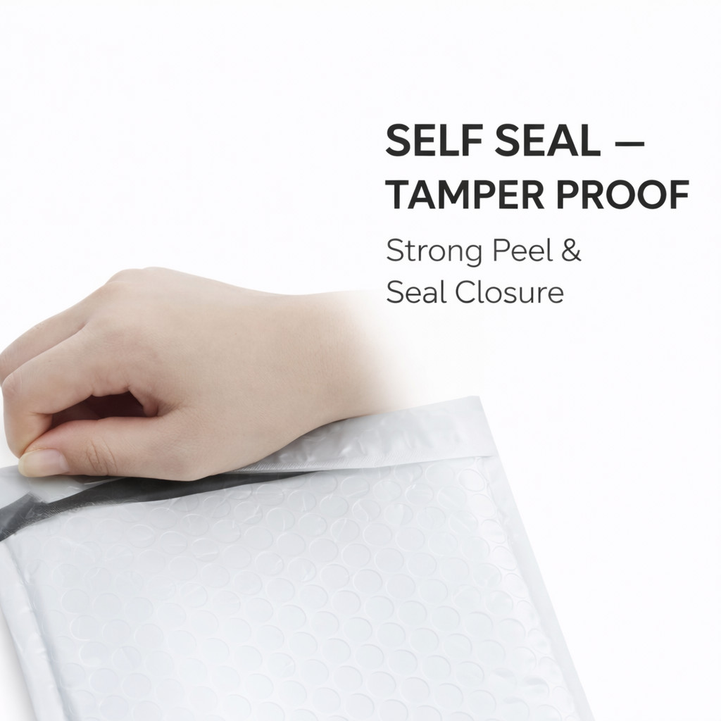 6.5×10 Poly Bubble Mailers Padded Envelopes Self Seal Shipping Bags Bulk