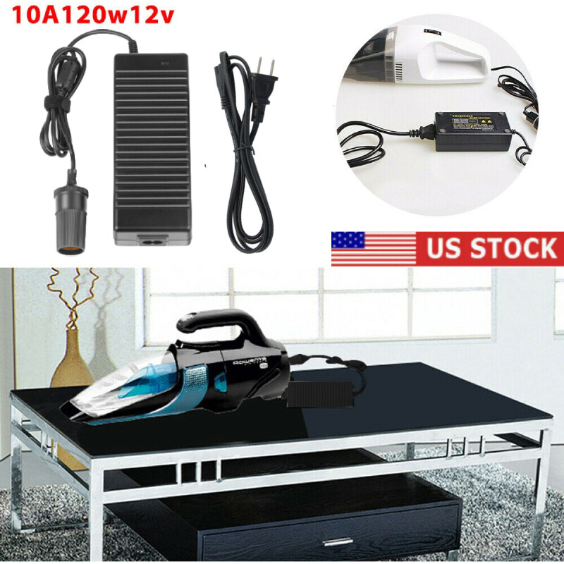 AC to DC Converter 120V to 12V 10A 120W Car Cigarette Lighter Adapter Charger