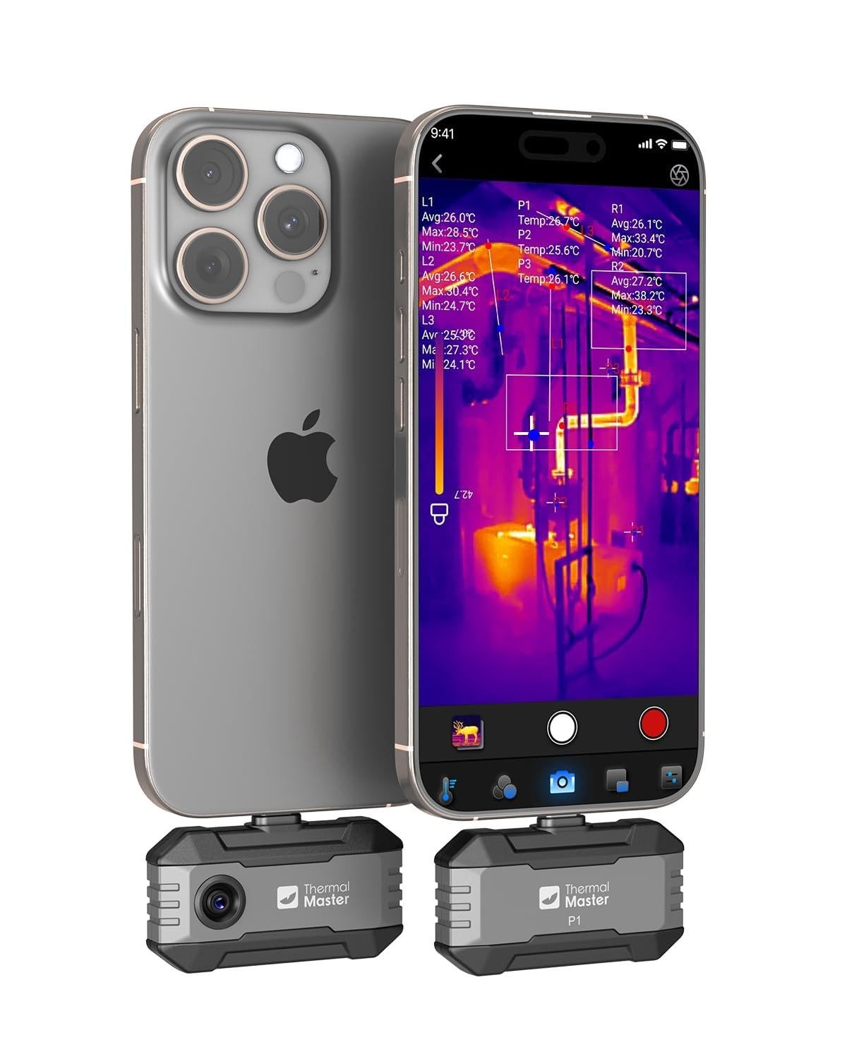 Thermal Camera for USB-C Iphone and Android, P1 Thermal Imaging Camera with 320×
