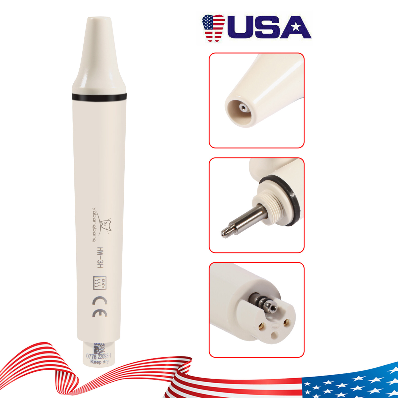 Yabangbang Dental Ultrasonic Scaler Handpiece/Perio Tips P3 Fit EMS Woodpecker