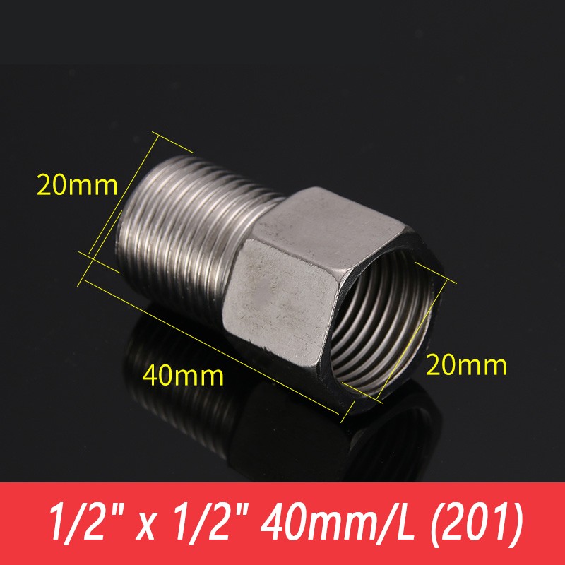 Stainless Steel Pipe Fitting Female to Male Thread Reducer Adapter Connector