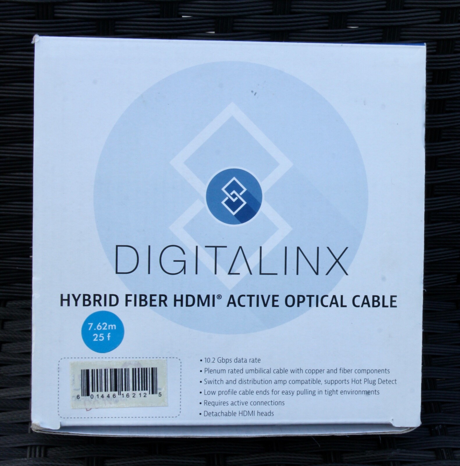 Digital Linx Active Fiber Optical Hybrid Cable DL-HFC-025F 25ft HDMI & USB Heads