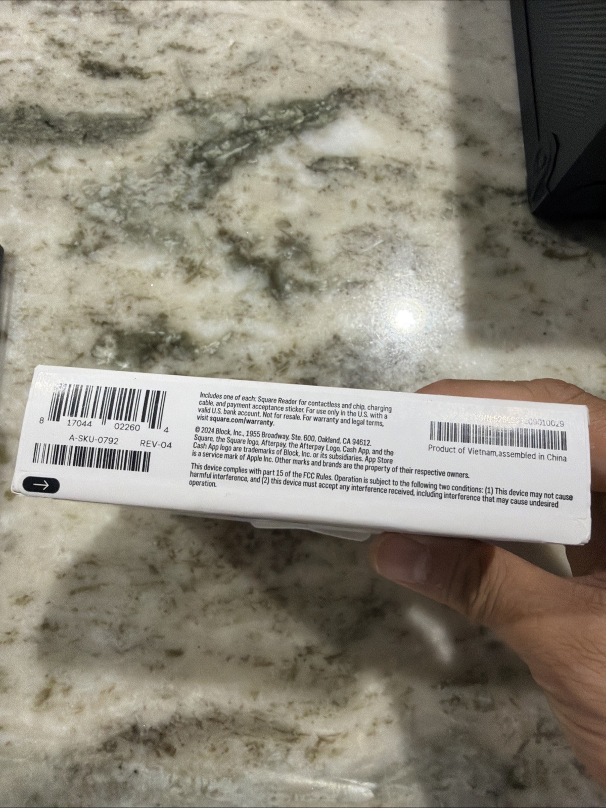 Square Credit Card Reader 2nd Gen Contactless and Chip Bluetooth iPhone/Android
