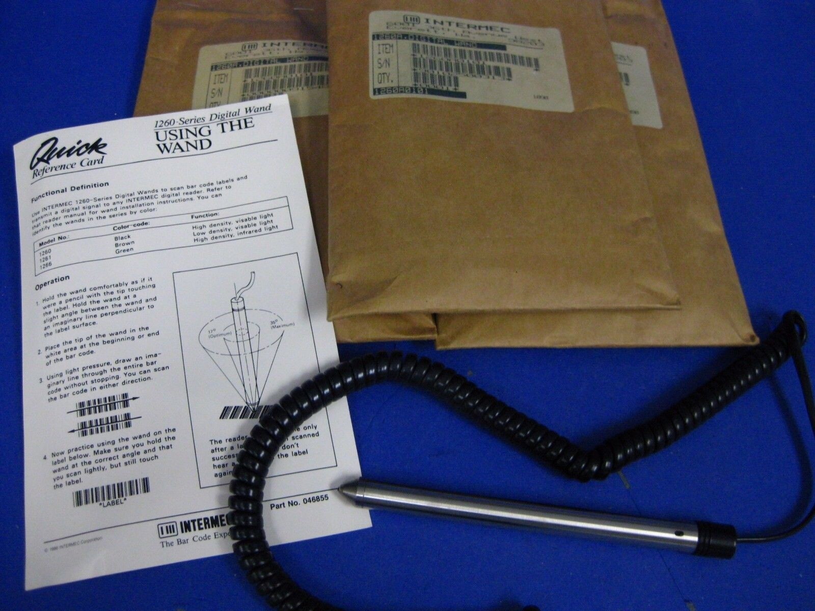 Intermec 1260 Digital Barcode Wand