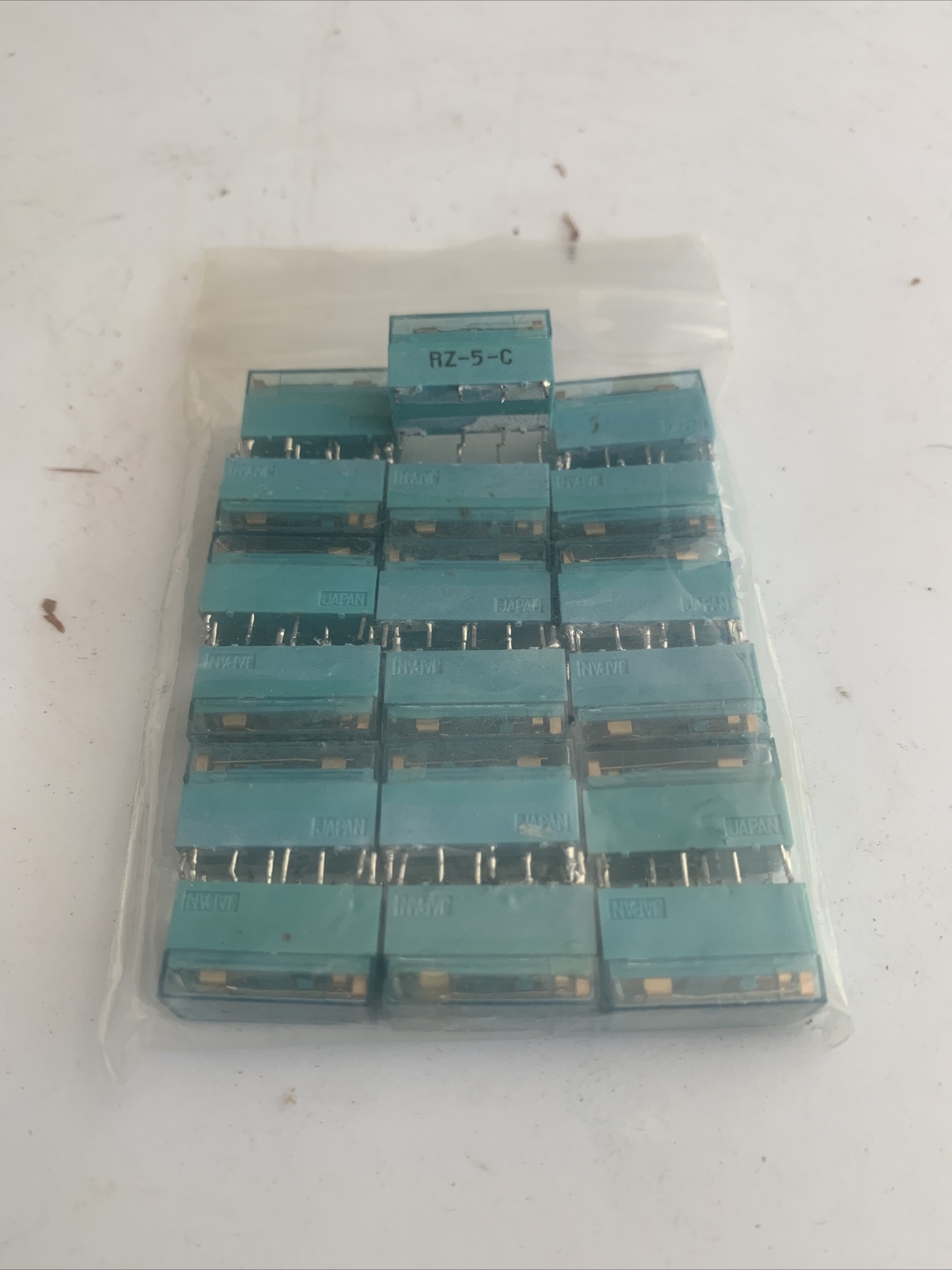 18pc RZ-5-C Relay; ITT; PCB-mount; 5VDC DPDT; 0.4A @ 125VAC res. / 1.25A @ 24VDC