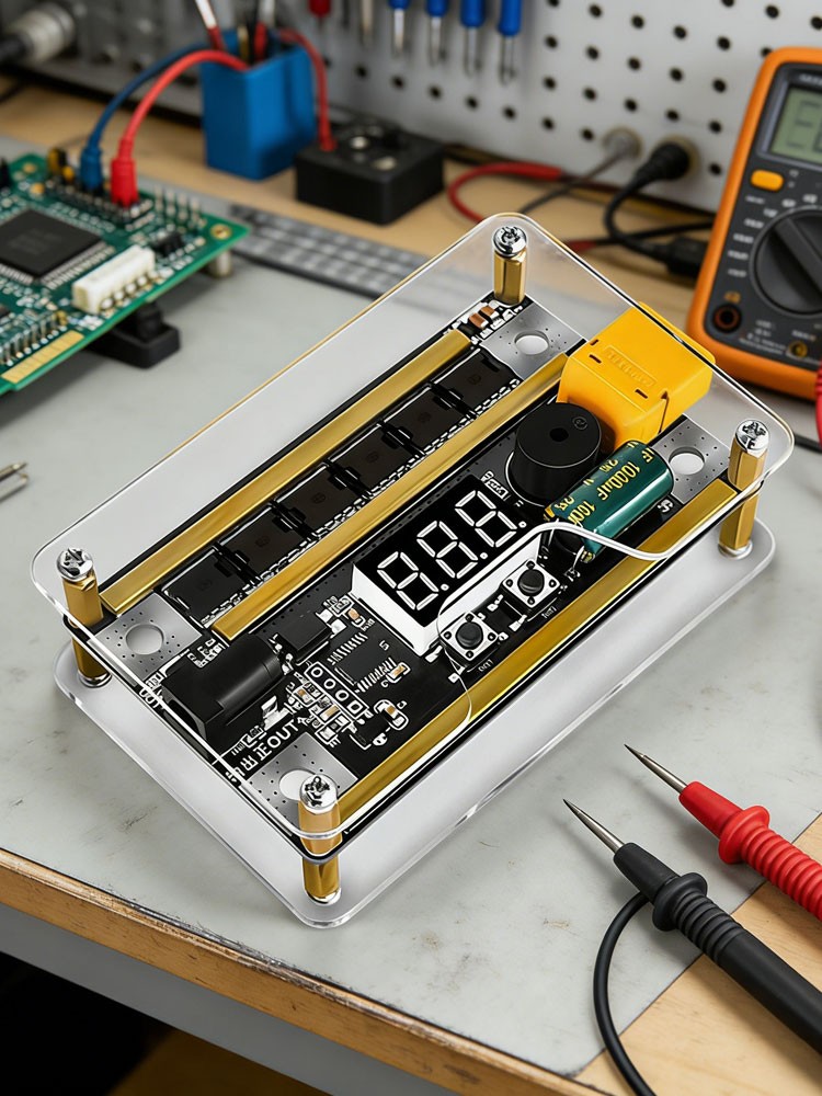 DIY Portable Mini Spot Welder Machine 8-24V Voltmeter For 18650 Lithium Battery