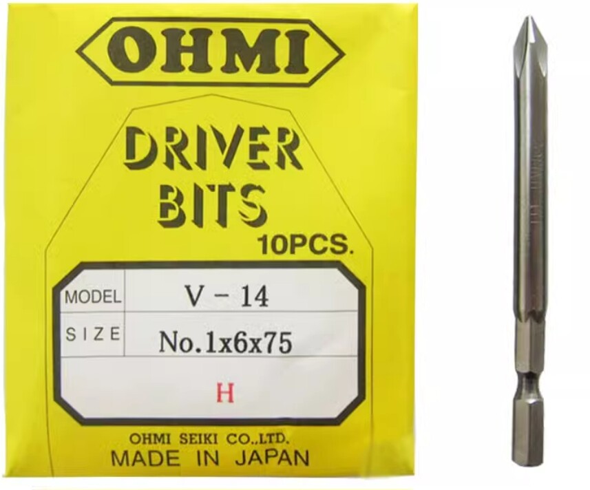 10pc/pack NEW FIT FOR OHMI Cross Head V-14 No.1 x6x50/75/100/120/150/200/250/300