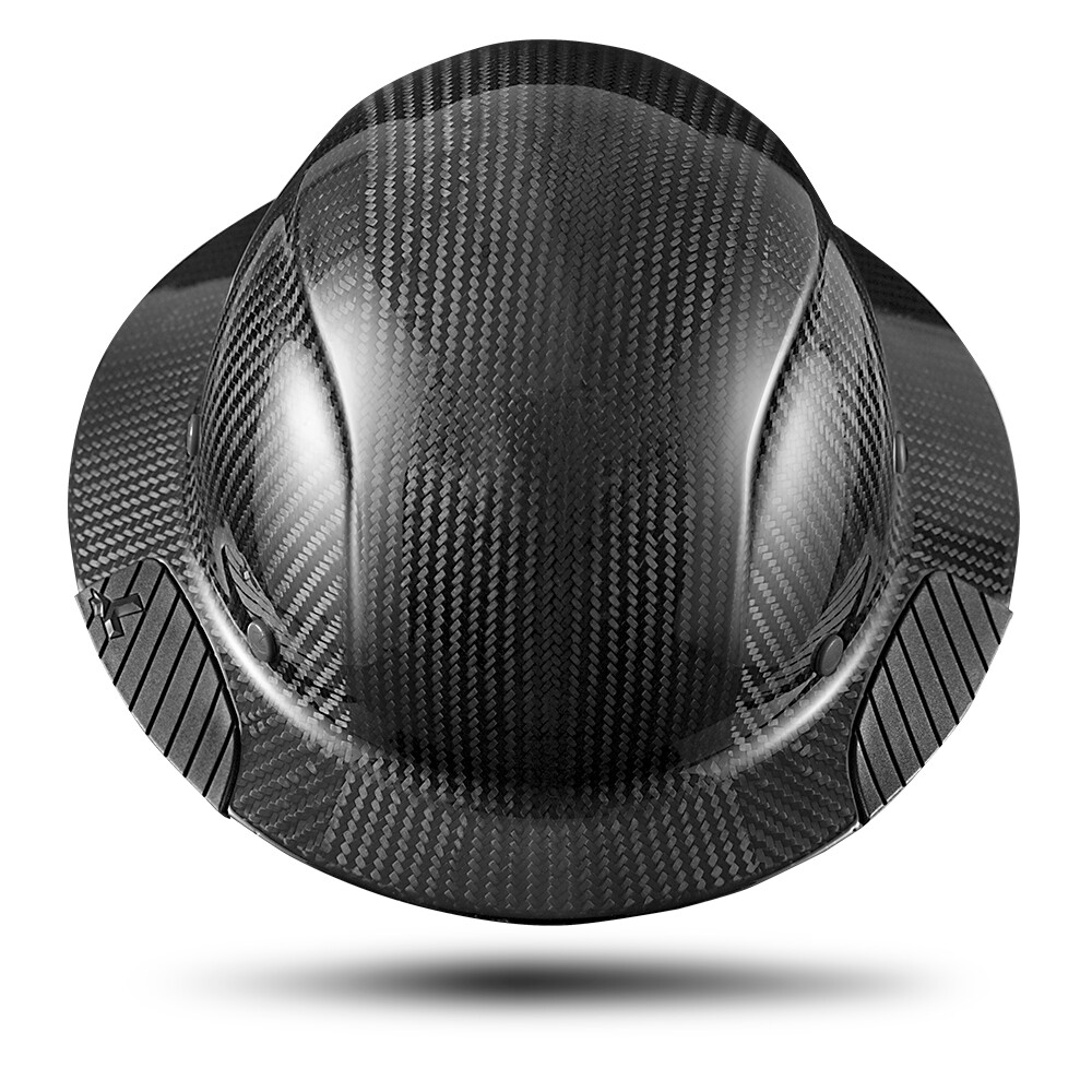 Lift Safety HDC-15KG Dax Carbon Full Brim Fiber Composite Hard Hat – Matte Black