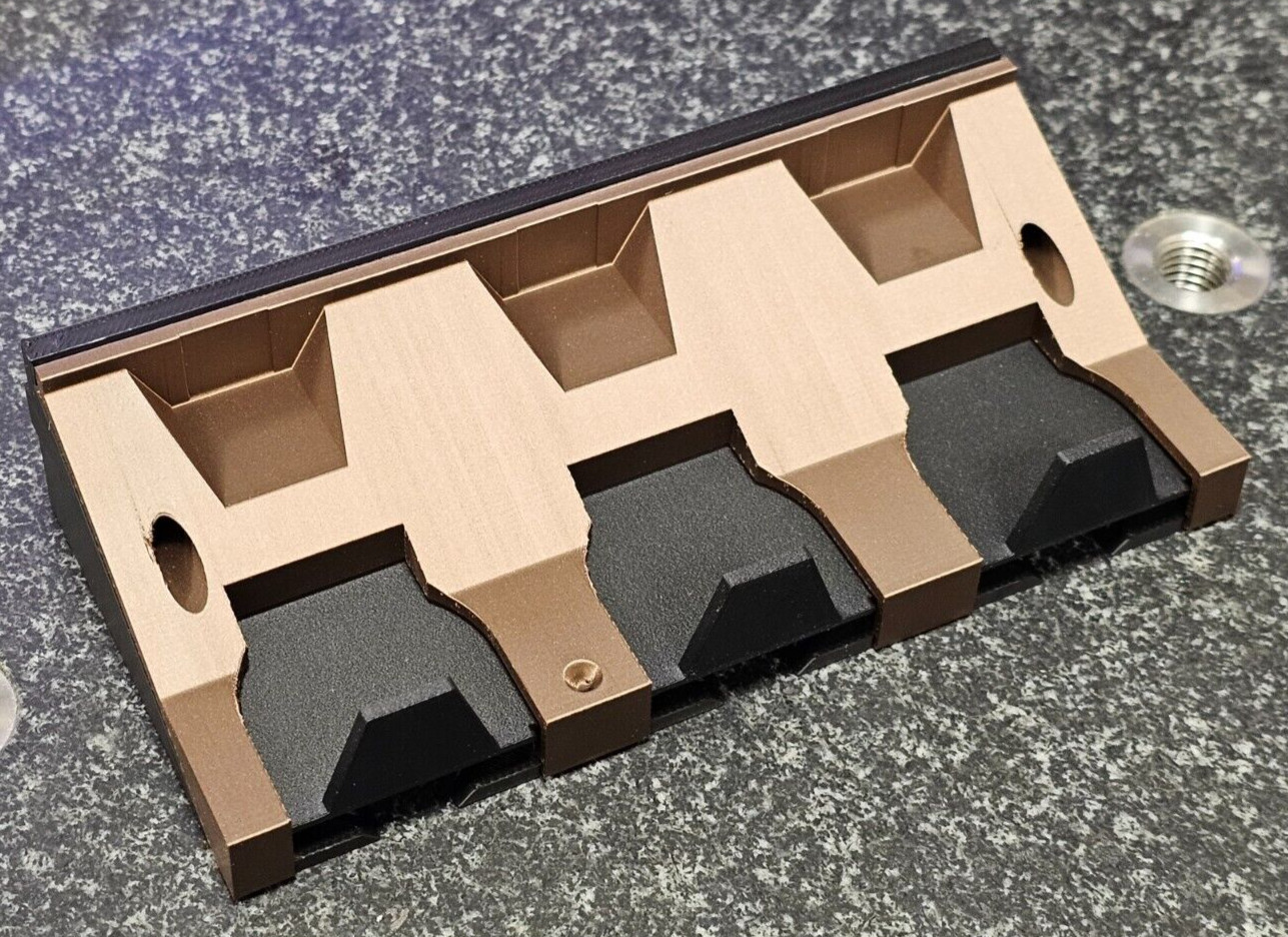 Improved 3 Stylus rack for Zeiss CMM VAST XXT TL1, TL2/TL4, TL3 adapter plates.