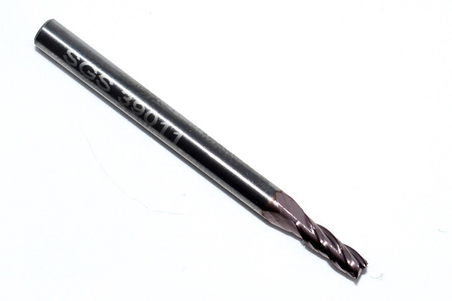 3/32″ (.0938″) CARBIDE END MILL 4 FLUTE TICN COATED SGS – 39011