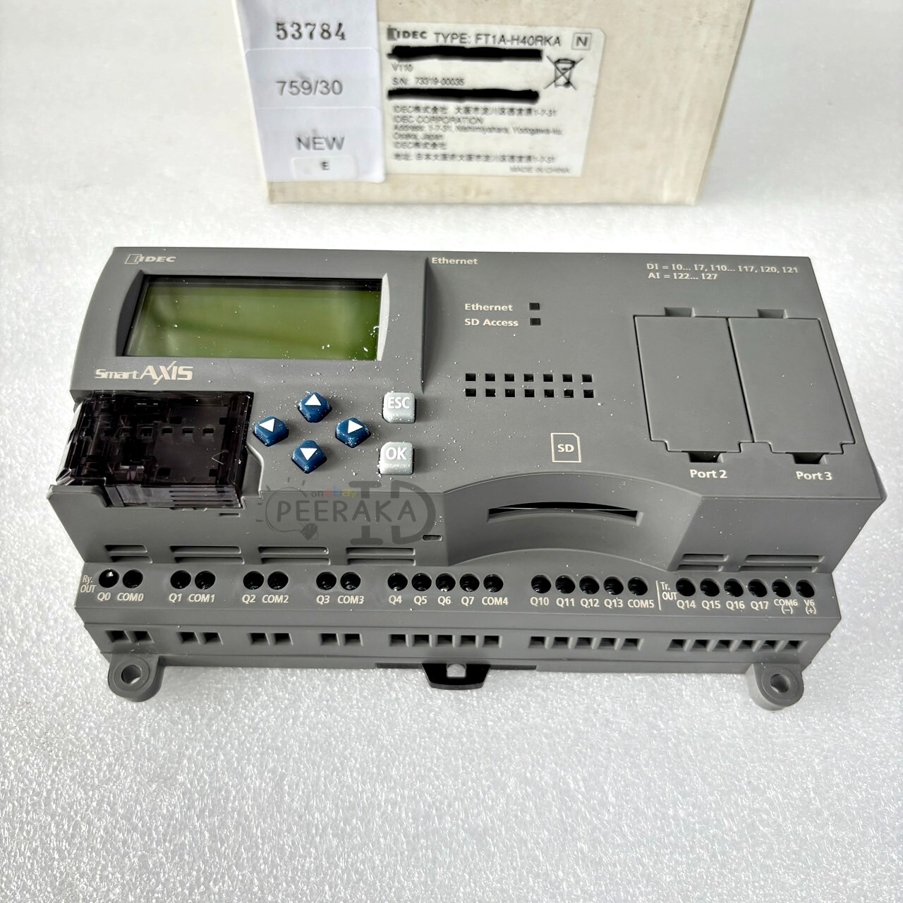 Brand New IDEC FT1A-H40RSA PLC – 40 I/O SmartAXIS Controller, Fast Ship