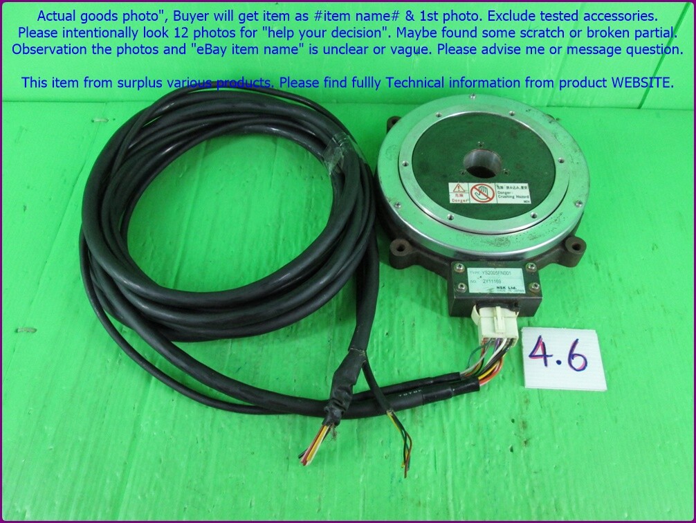 NSK YS2005FN001, MEGATORGUE MOTOR w/cable as shown in photos, sn:1169, LAST