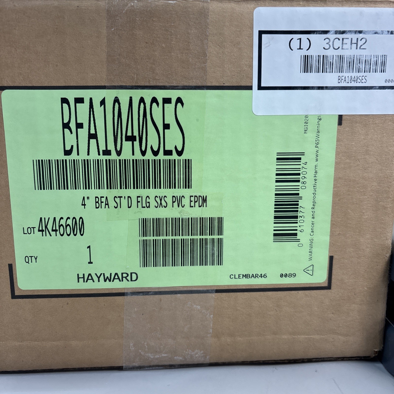 4″ Hayward Products PVC Bulkhead Fitting BFA1040SES Socket FKM Gasket USA