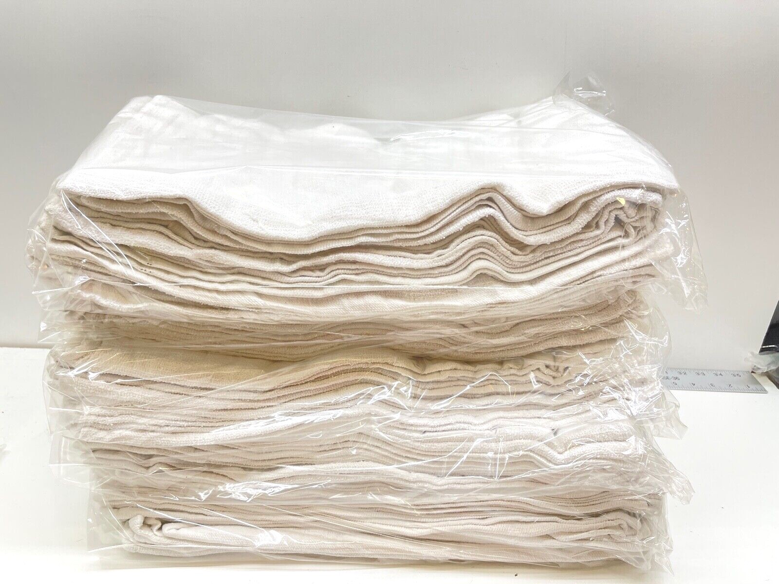 Industrial Shop Rags Cleaning Towels 20″ x 40″ White 60 Pack