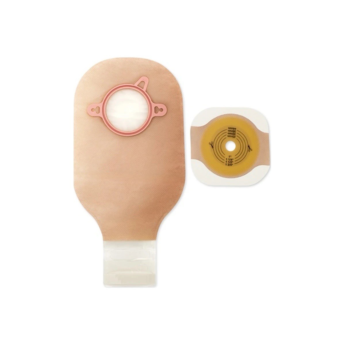 1 Hollister New Image 19354 2 Piece Ostomy System Cut-to-Fit 12″ 2 3/4” Clear