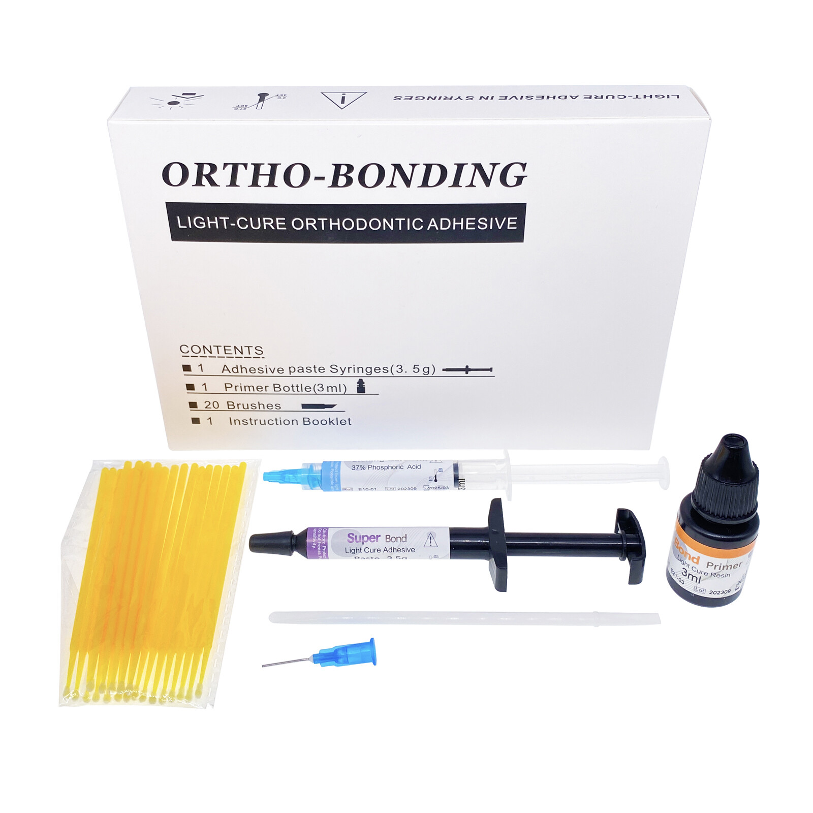 Dental Orthodontic Light cure adhesive kit Resin For bonding Bracket Braces