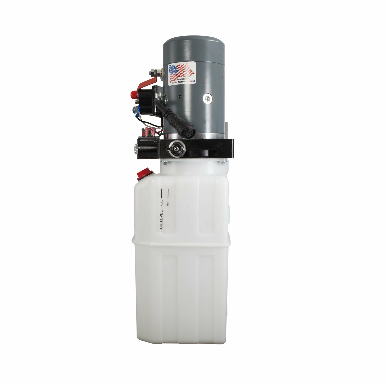 Single & Double Hydraulic Pump For Dump Trailer KTI – 12VDC – 6 Quart Reservoir