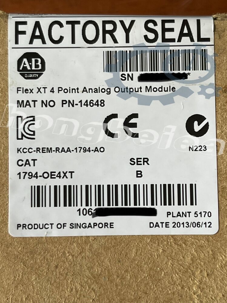 AB 1794-OE4XT SER B Flex XT 4 Point Analog Output Module UPS Expedited Shipping
