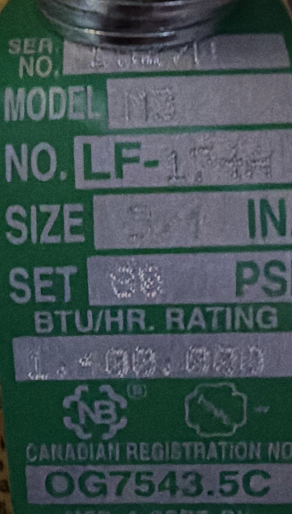 3/4″- WATTS- 174A-80lb M3 PRESSURE RELIEF VALVE SET PRESSURE 80lb-0121471-NEW