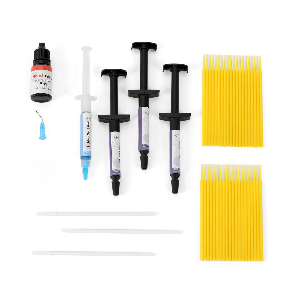 Dental Bracket Braces Glue Ortho Bonding Agents Light Cure Resin Adhesive Kit