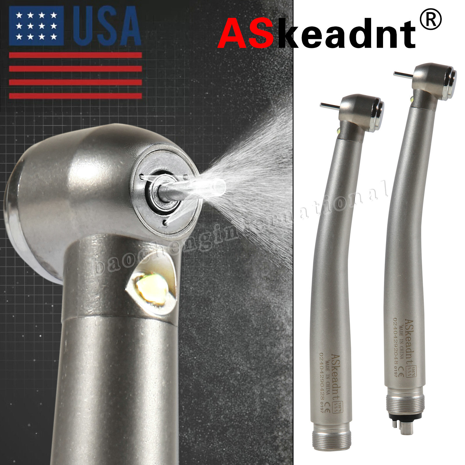 NSK Style Dental Fiber Optic LED E-generator/ High Speed Handpiece 2HOLE/4HOLE