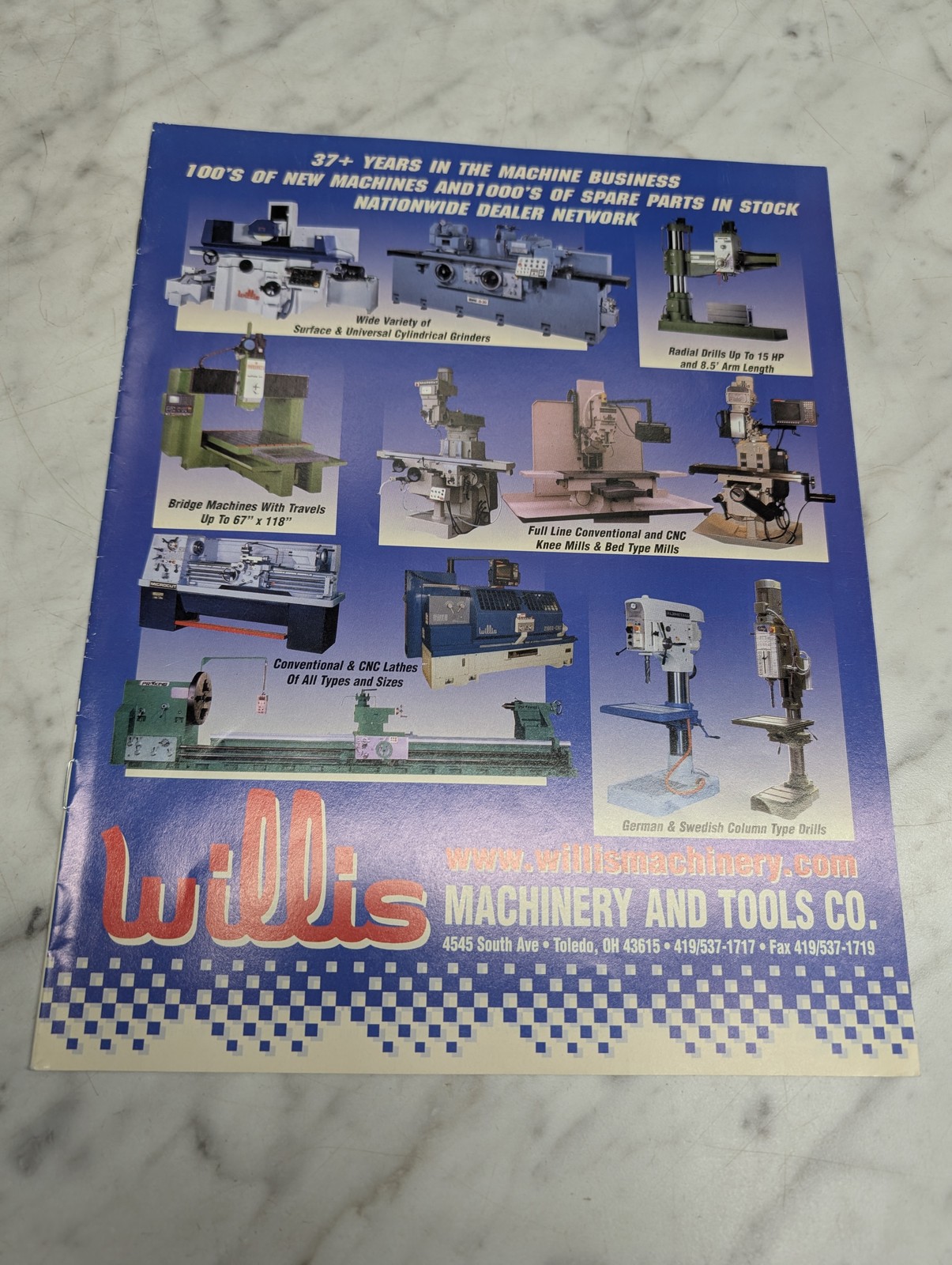WILLIS MACHINERY AND TOOLS CATALOG LITERATURE SPECS FEATURES INFO BUYERS GUIDE