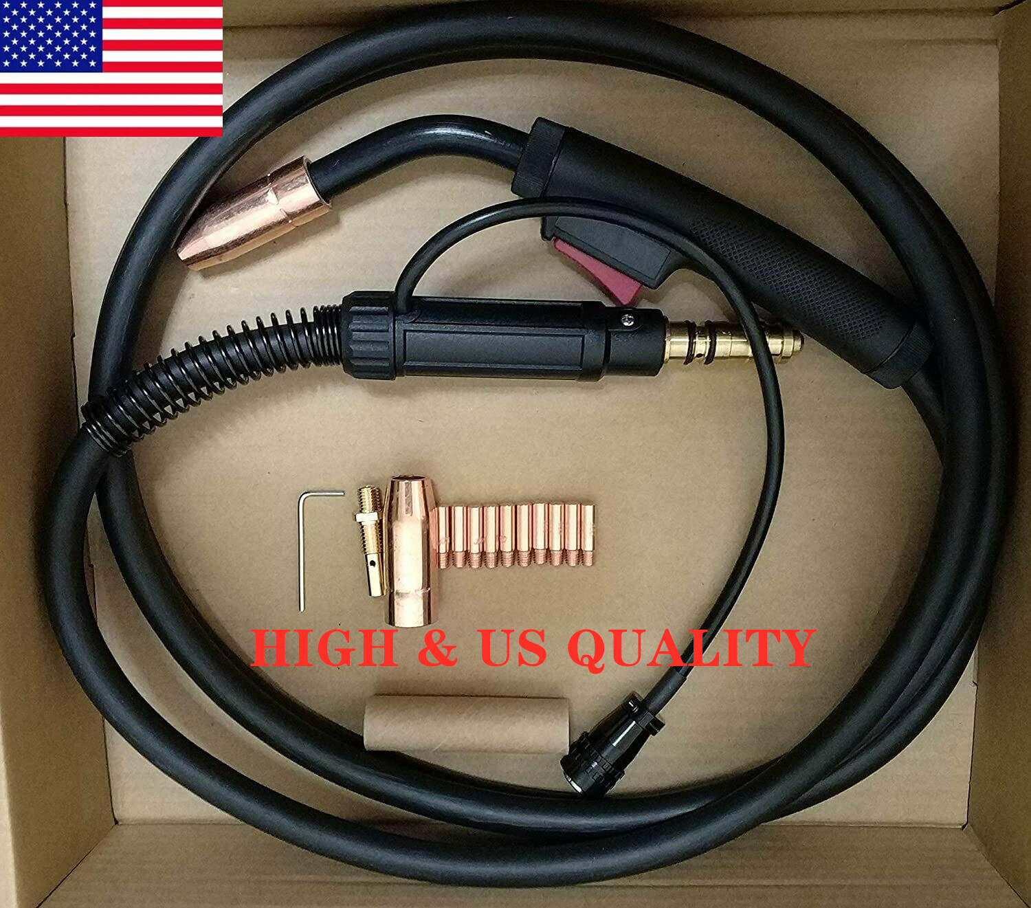 MIG WELDING GUN 15′ 180A replacement for Titanium unlimited 200, MIG 140/170