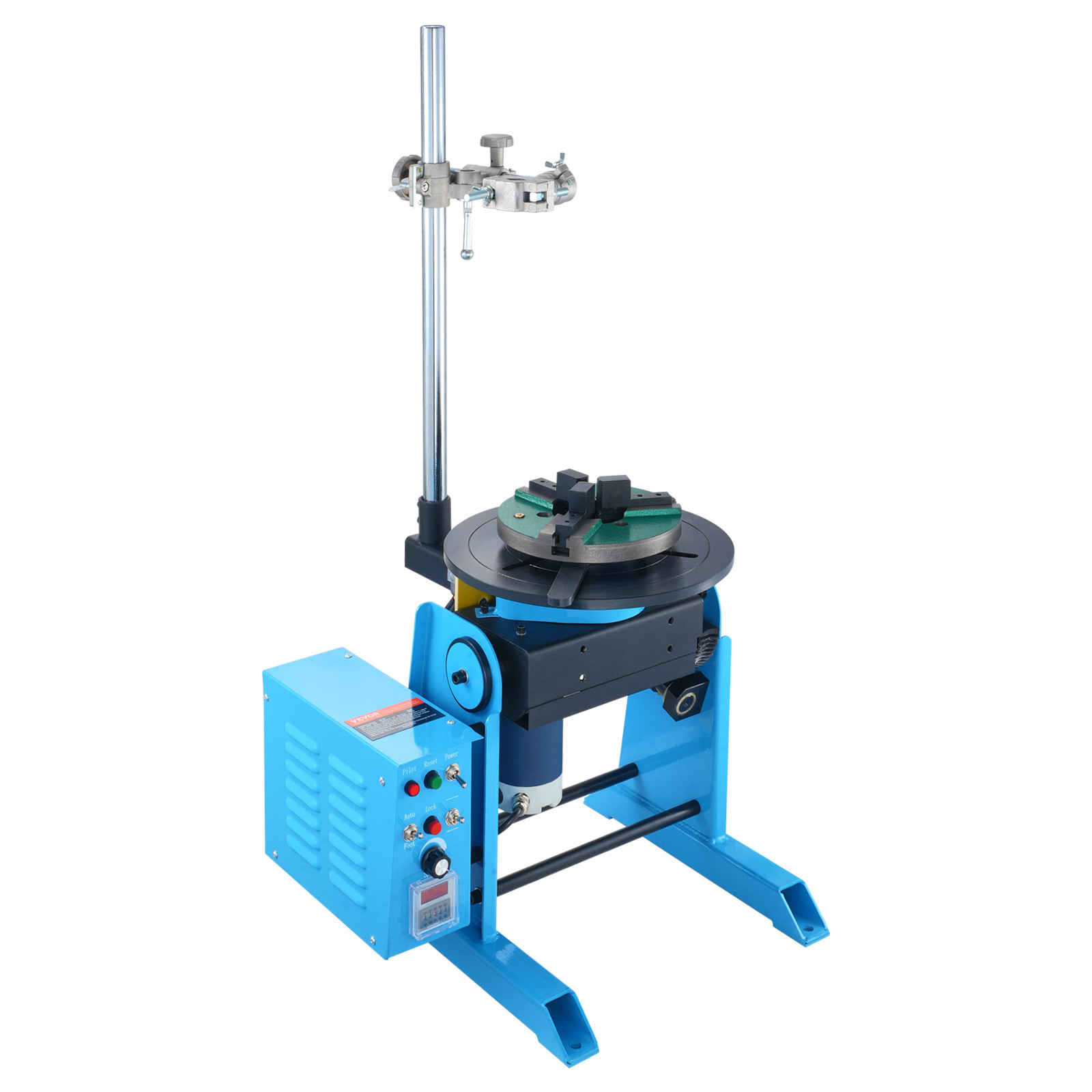 VEVOR 30KG Rotary Welding Positioner 0-90° Positioning Turntable Table 1-12RPM