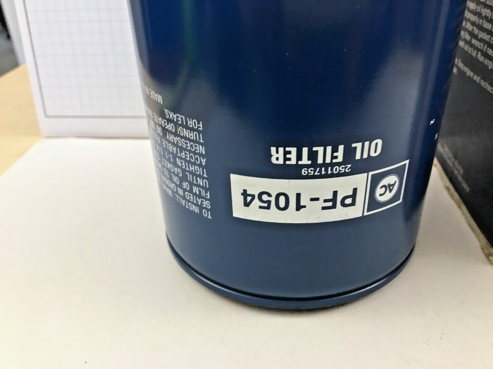 AC DELCO PF-1054 OIL FILTER