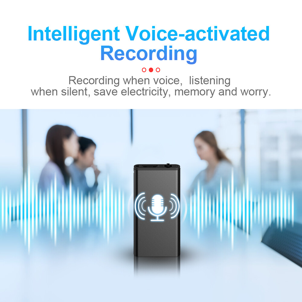 Hidden Voice Activated Recorder Digital Audio Dictaphone Recording Device Spy
