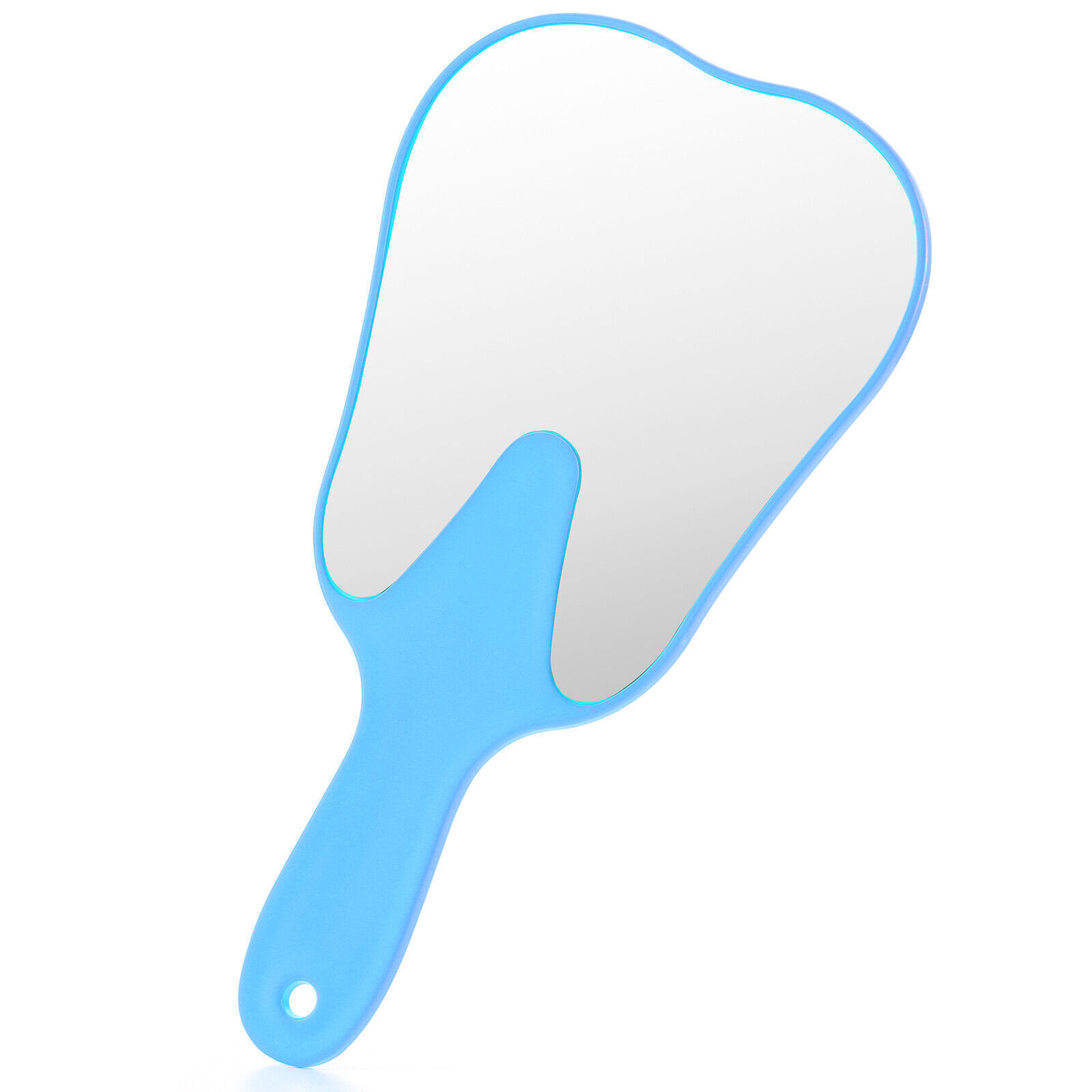 Dental Teeth Exam Mirror Handheld Unbreakable Plastic Handle Makeup Mirror