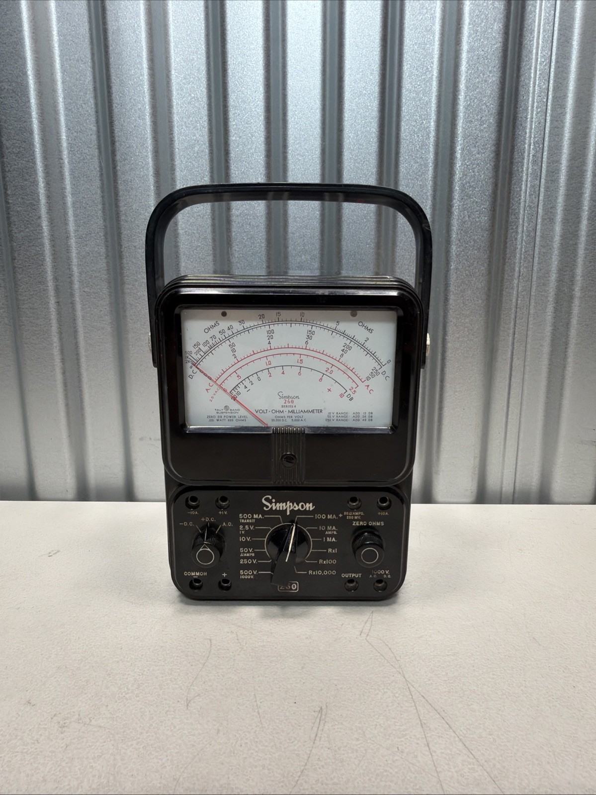 Simpson Vintage Model 260 Series 6 Multimeter Industrial Tester – Works!